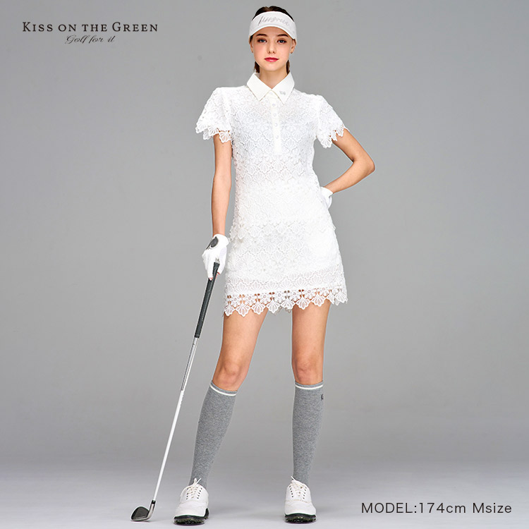 上下別サイズ選択可】 フェミニンレーストップスとスカート上下セット