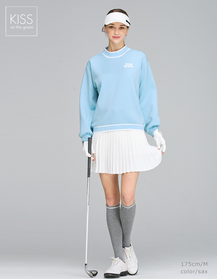 ゴルフウェア レディース ゴルフ バックプリント入りダンボールニット